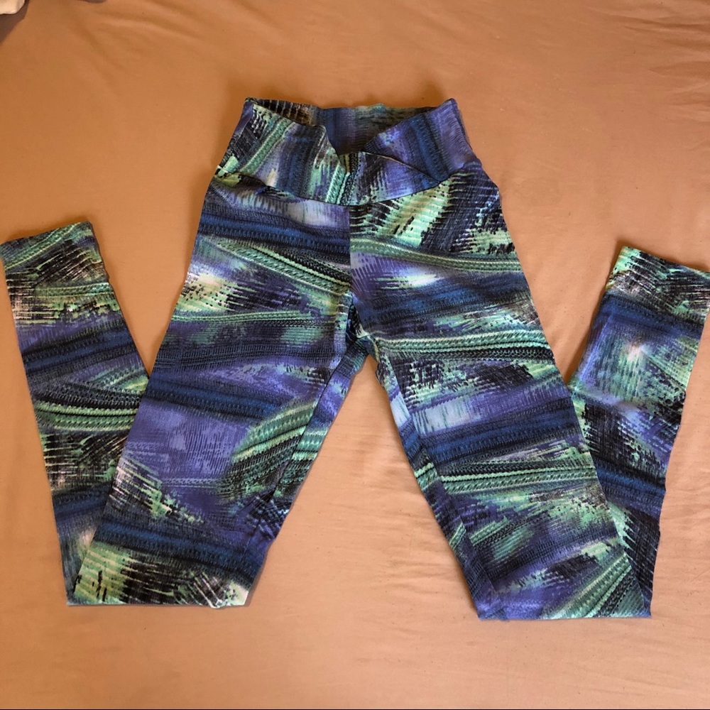 Superfitbabes blue/green workout leggings